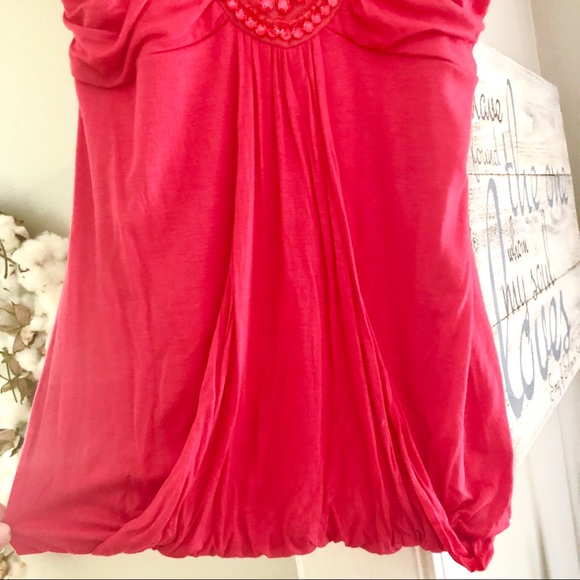 Charlotte Russe jeweled coral top - Picture 3 of 4